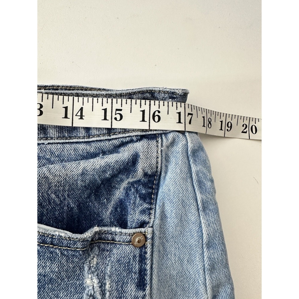 KanCan Two-Tone Blue Wide Leg Flare Jeans - Picture 6 of 8